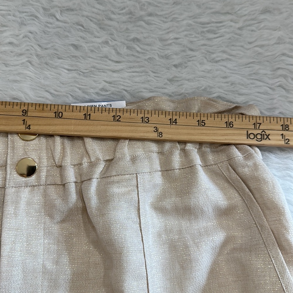 I.N.C Metallic Paperbag-Waist Pants - Picture 10 of 11